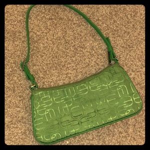 Signature Canvas Green mini Express purse